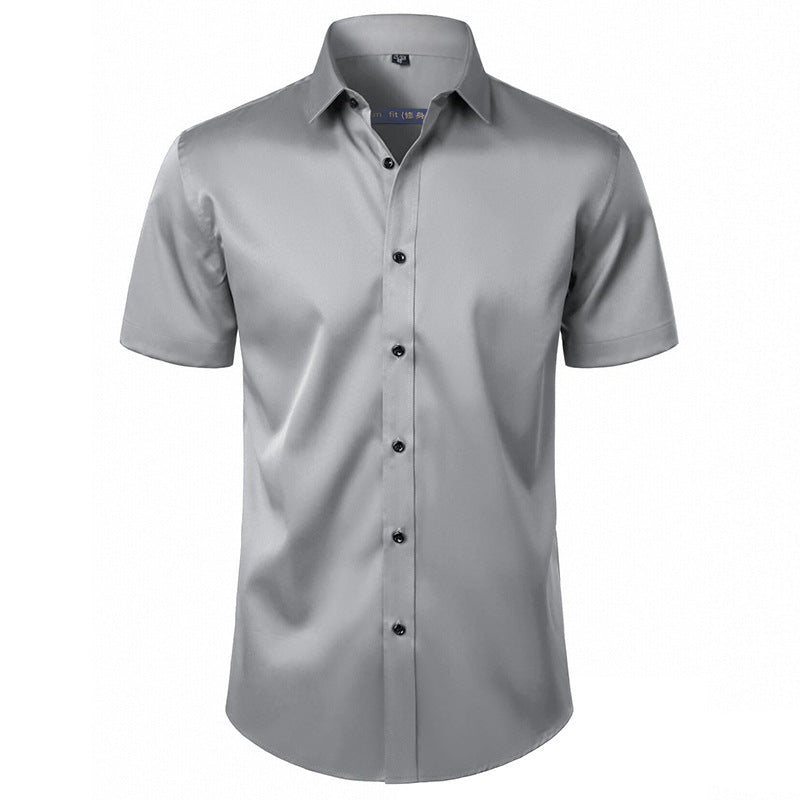 Wrinkle-Free Business-Casual White Shirt