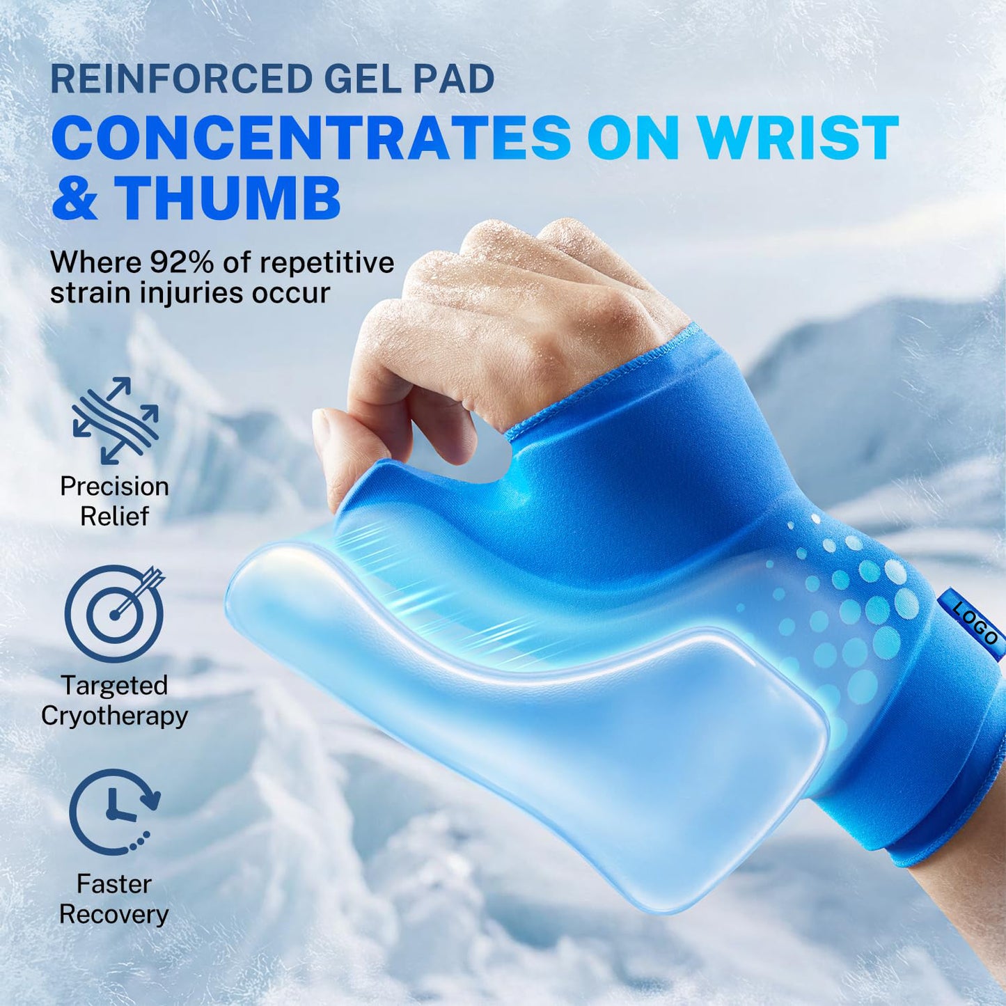 Wrist support gel gloves