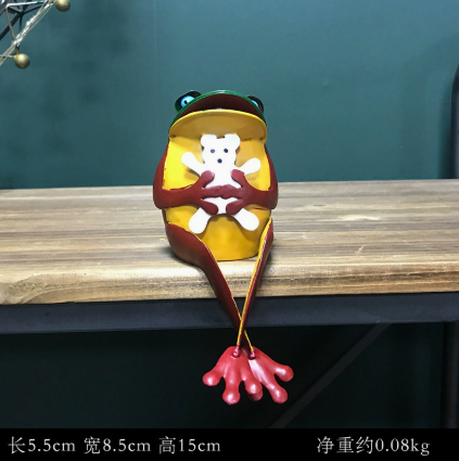 Wrought Iron Frog Garden Decoration