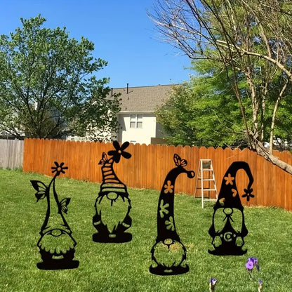 Wrought Iron Garden Ground Stake Decoration