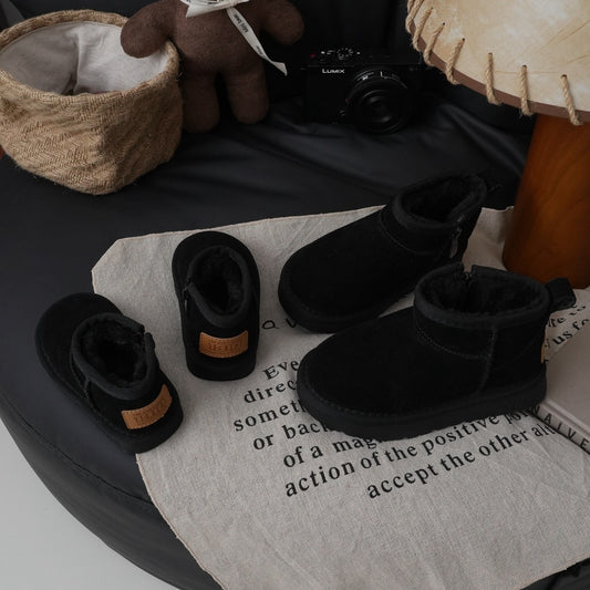XSH Leather Children's Snow Boots