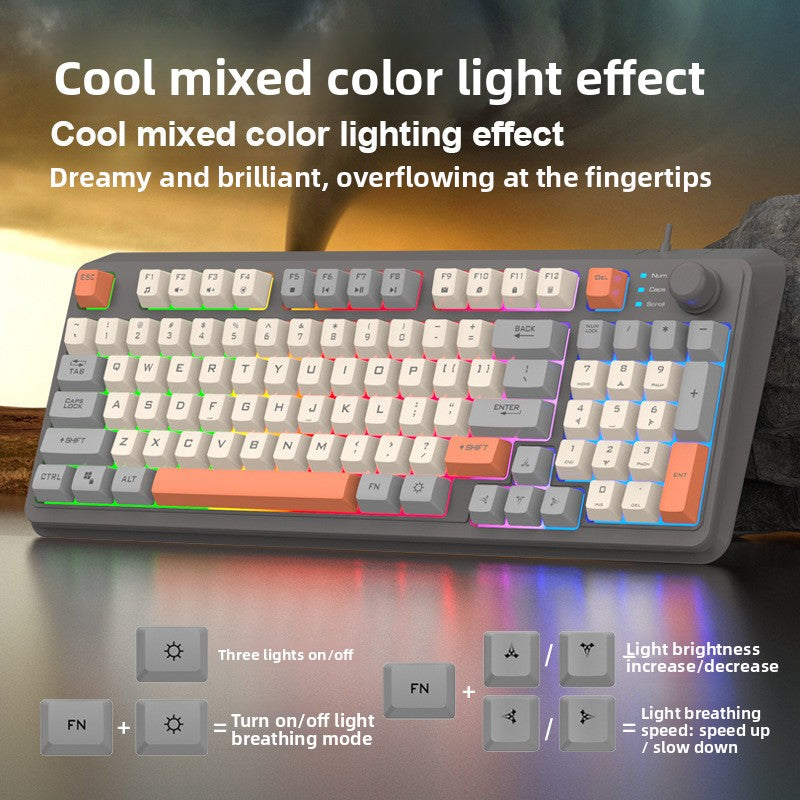 Xuan Silver Fox K82 Wired Gaming Keyboard with RGB Backlight