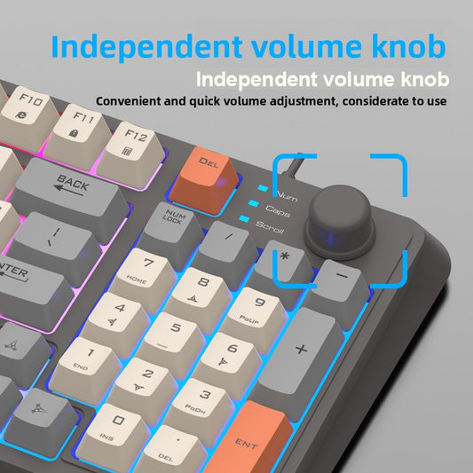 Xuan Silver Fox K82 Wired Gaming Keyboard with RGB Backlight