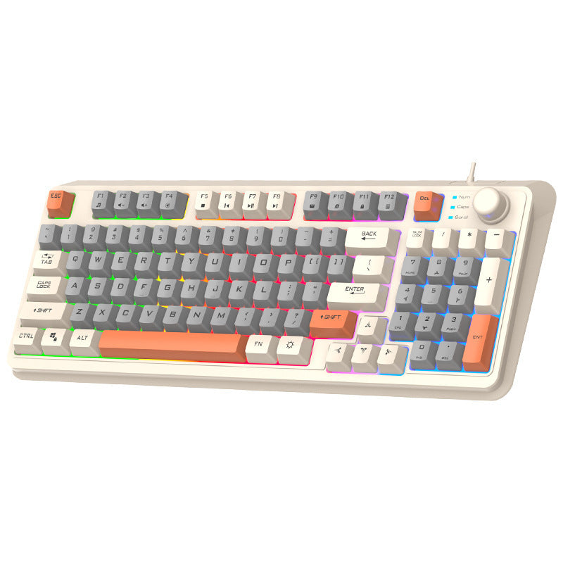 Xuan Silver Fox K82 Wired Gaming Keyboard with RGB Backlight