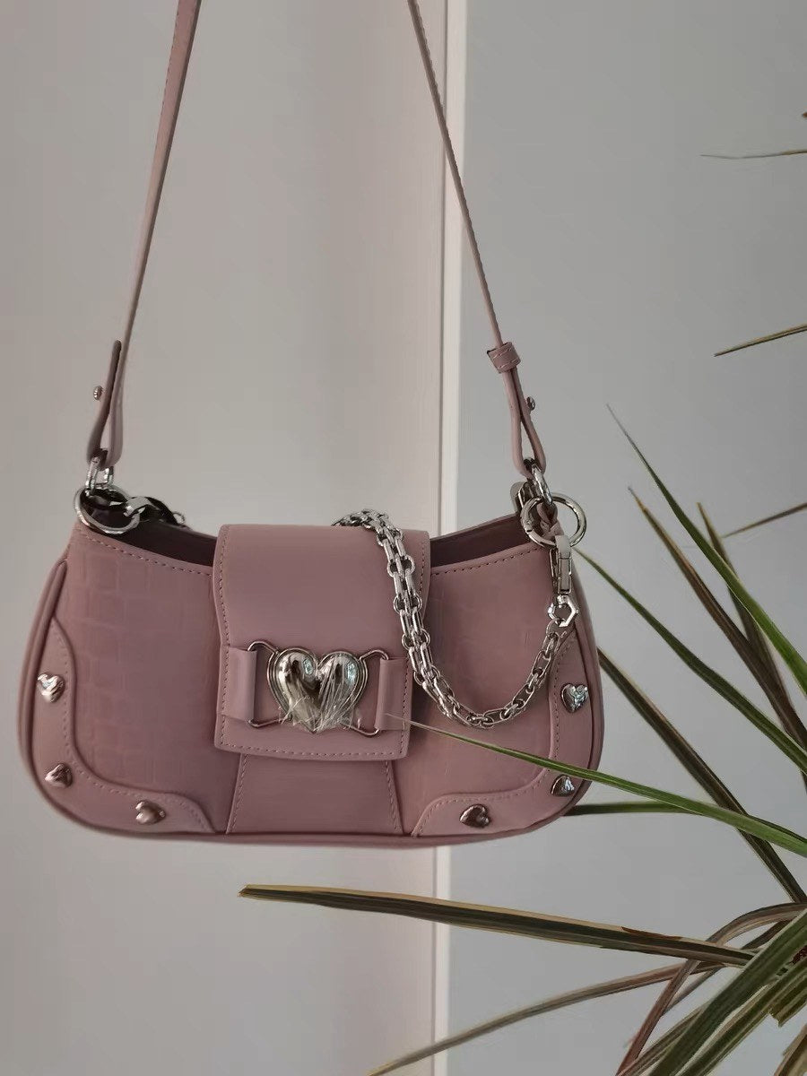 Y2K Crocodile Pattern Crossbody Bag