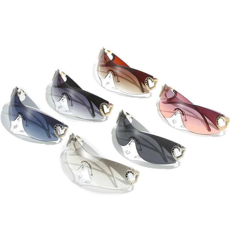 Y2K Heart Shape Sunglasses