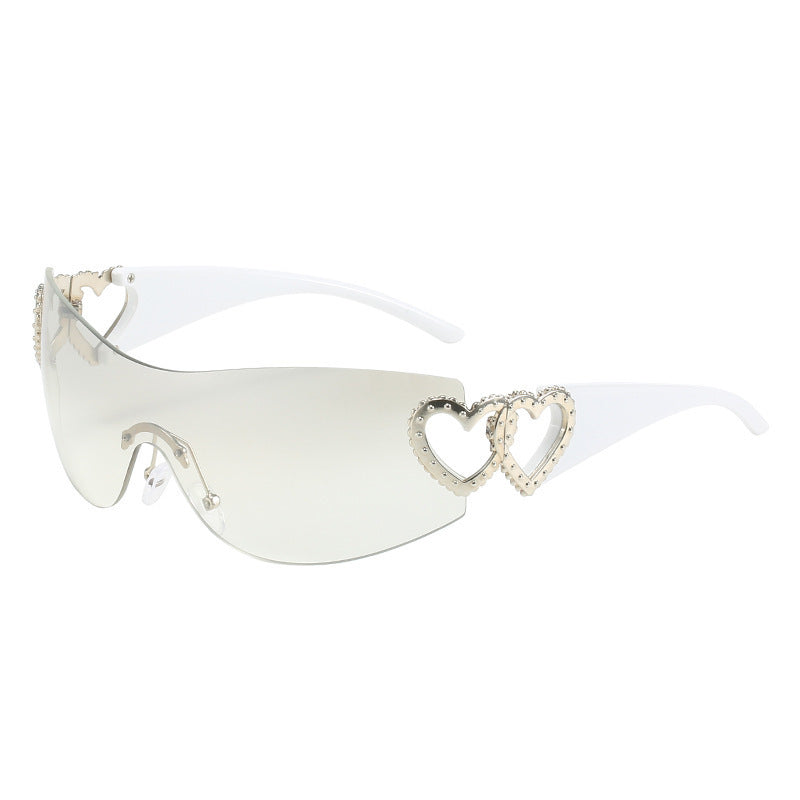 Y2K Heart Shape Sunglasses