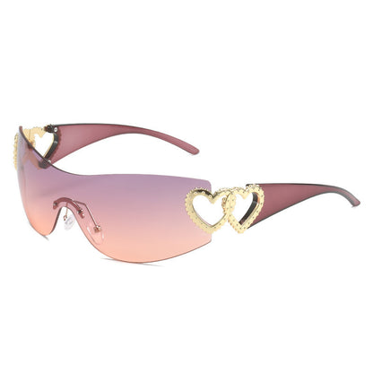 Y2K Heart Shape Sunglasses