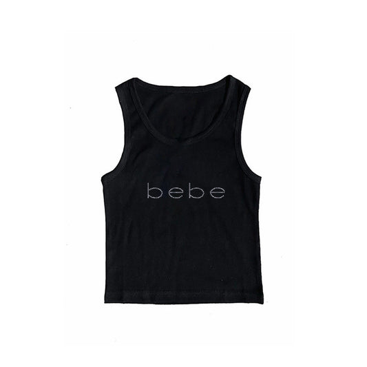 Y2K Letter Print Slim Fit T-shirt
