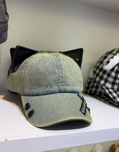 Y2K Retro Denim Baseball Cap