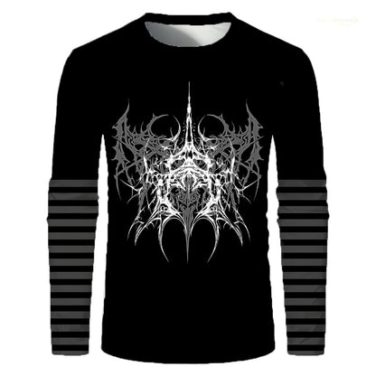 Y2K Subculture Rock Style Men's Long Sleeve T-shirt