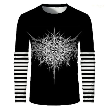 Y2K Subculture Rock Style Men's Long Sleeve T-shirt