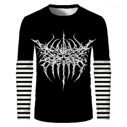 Y2K Subculture Rock Style Men's Long Sleeve T-shirt