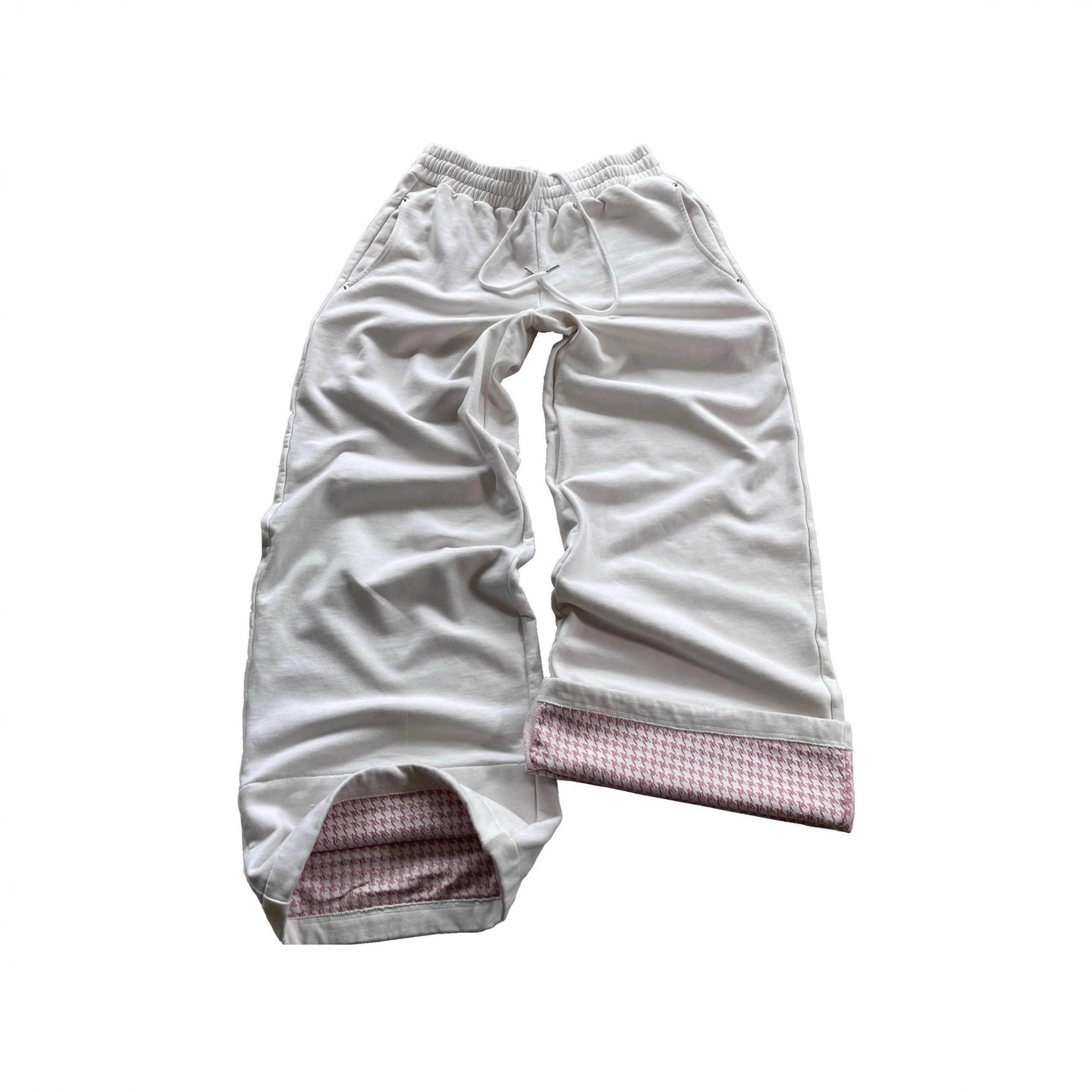 Y2K Wide-Leg Patchwork Pants
