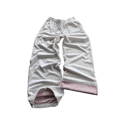 Y2K Wide-Leg Patchwork Pants