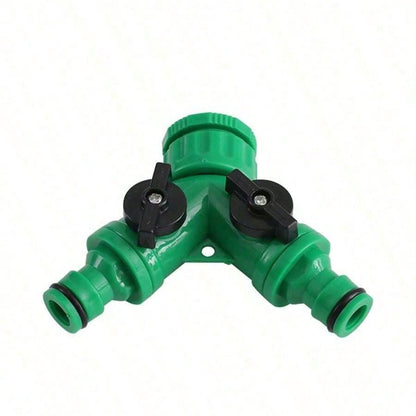 Y-Shaped Washing Machine Faucet Connector with Dual-Way Valve