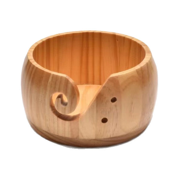Yarn Bowl Storage Wooden Bowl