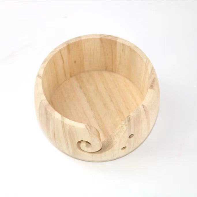 Yarn Bowl Storage Wooden Bowl