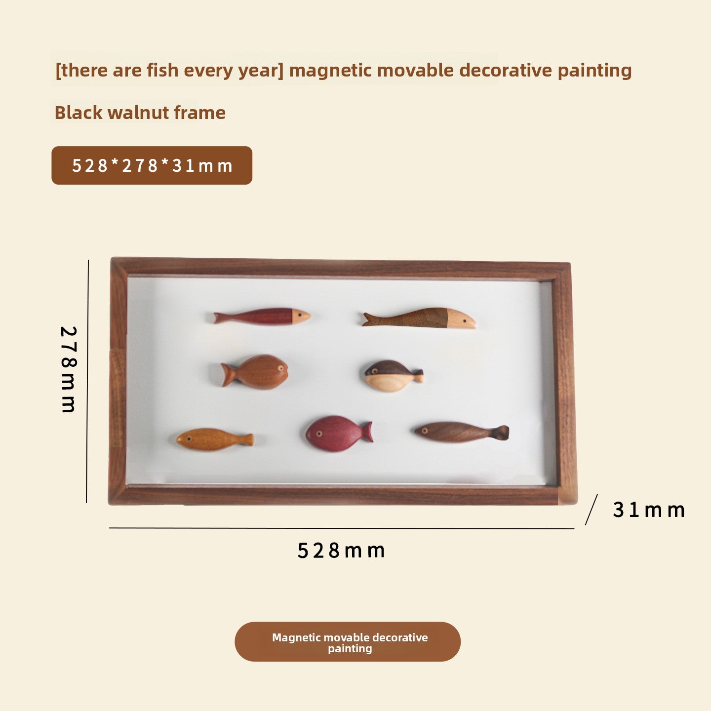 Year after year with fish decoration