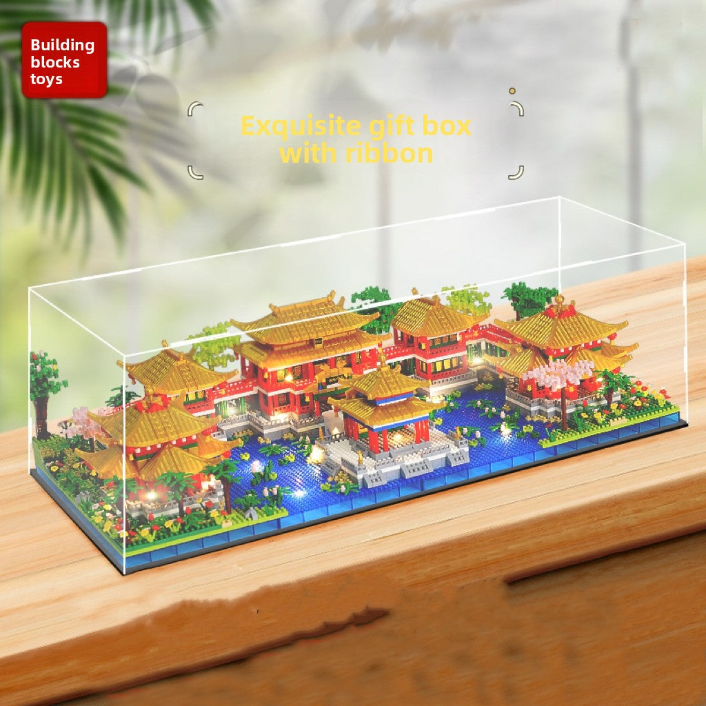 Yellow Crane Tower Architecture Building Blocks Set