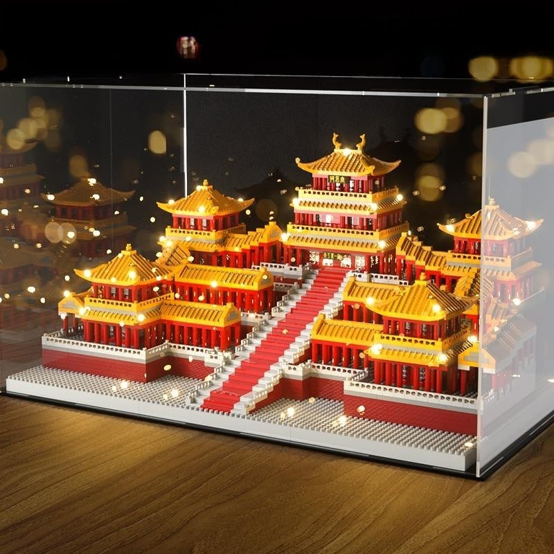Yellow Crane Tower Architecture Building Blocks Set
