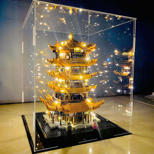 Yellow Crane Tower Architecture Building Blocks Set