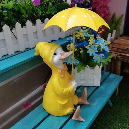 Yellow Rain Coat Ducks