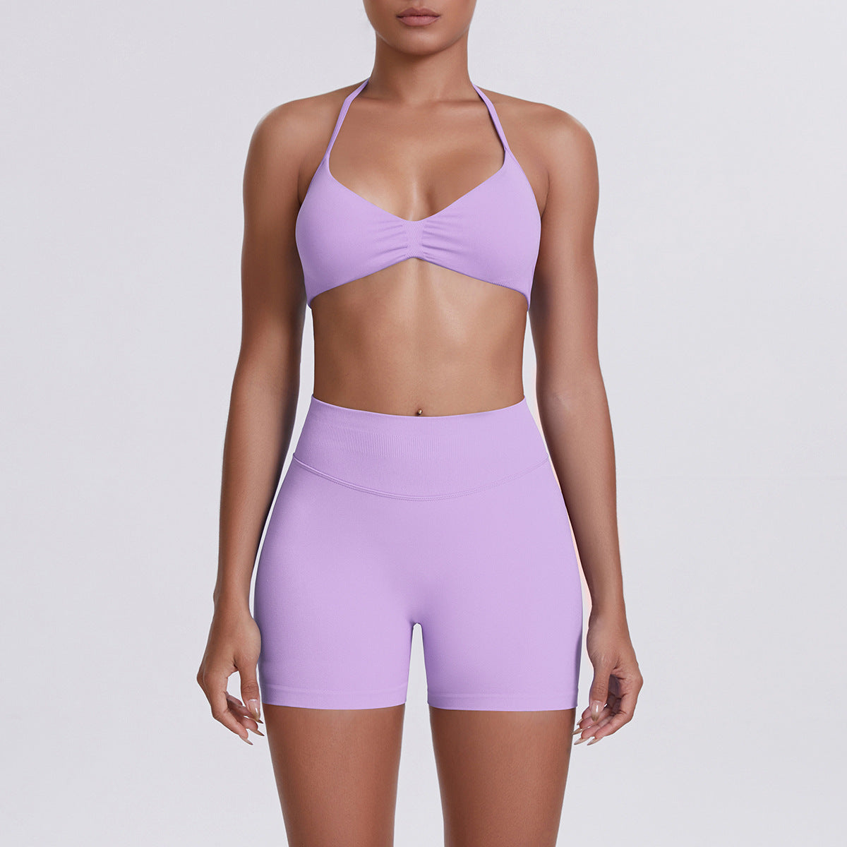 Yoga Bra and Shorts Set