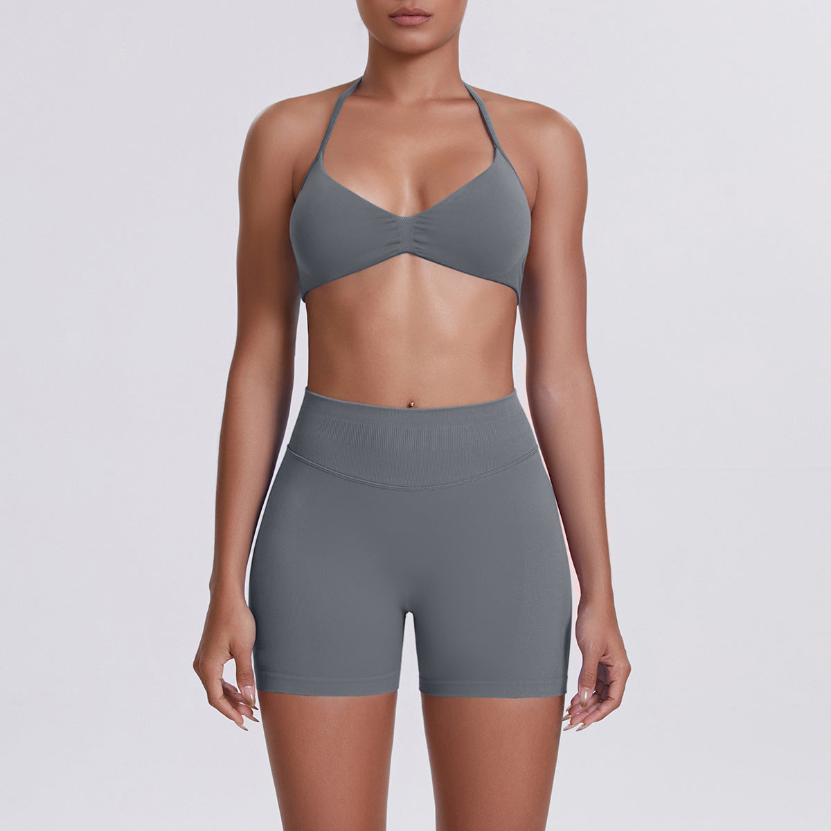 Yoga Bra and Shorts Set
