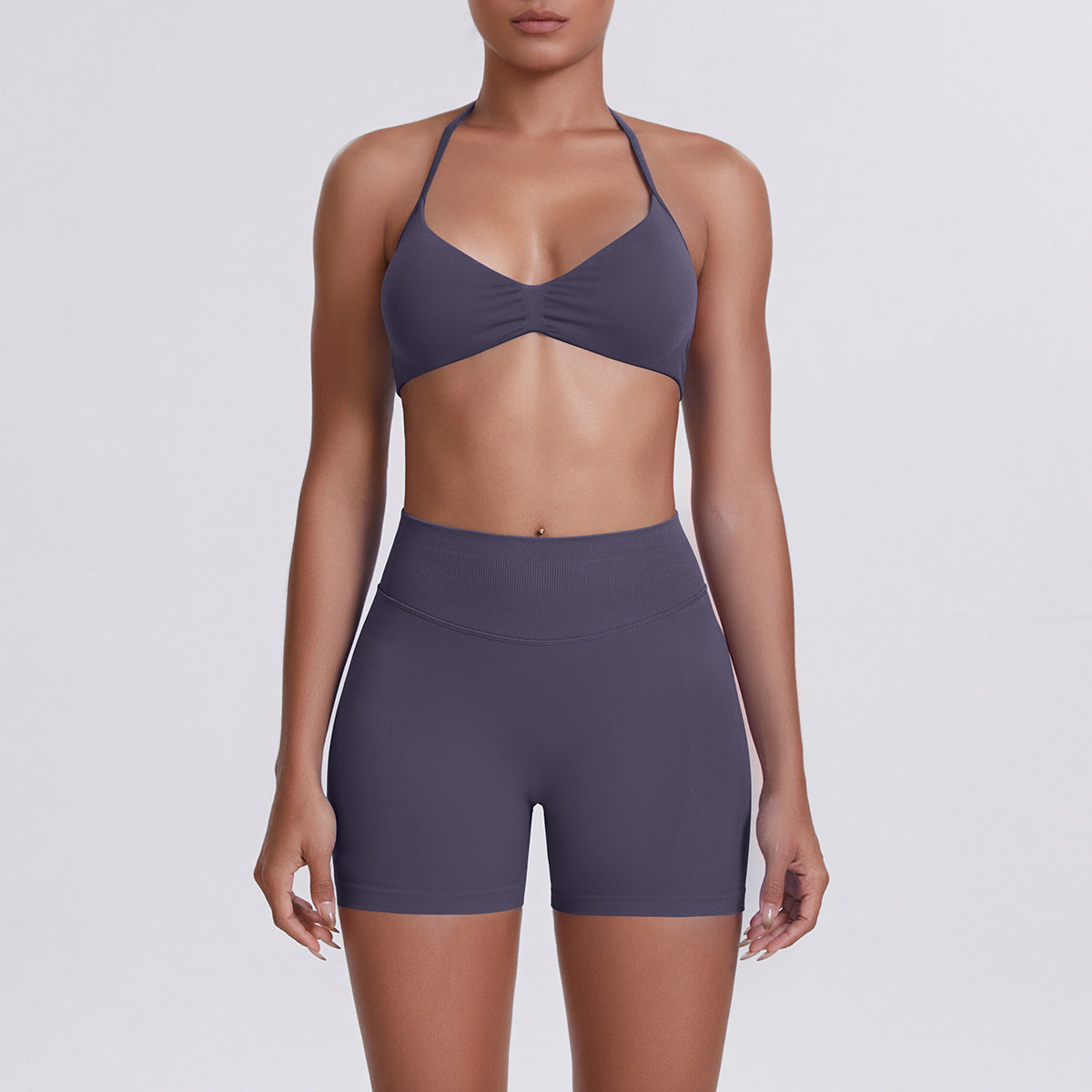 Yoga Bra and Shorts Set