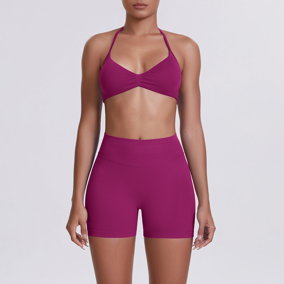 Yoga Bra and Shorts Set