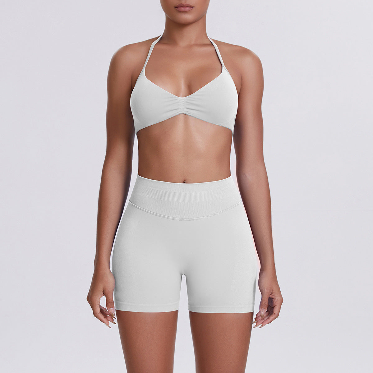 Yoga Bra and Shorts Set