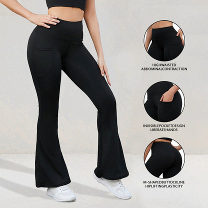 Yoga Flared High-Waisted Pants