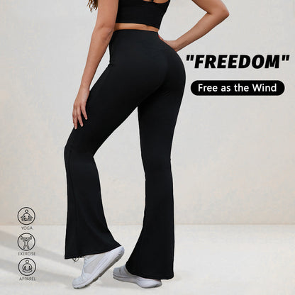 Yoga Flared High-Waisted Pants