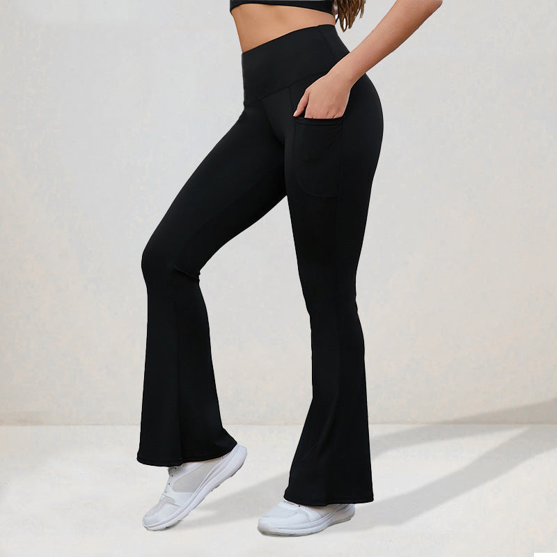 Yoga Flared High-Waisted Pants
