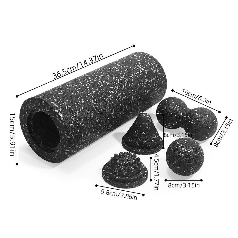 Yoga Foam Roller and Massage Ball Set