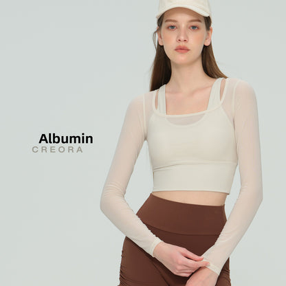 Yoga Long Sleeve Top with Built-in Bra