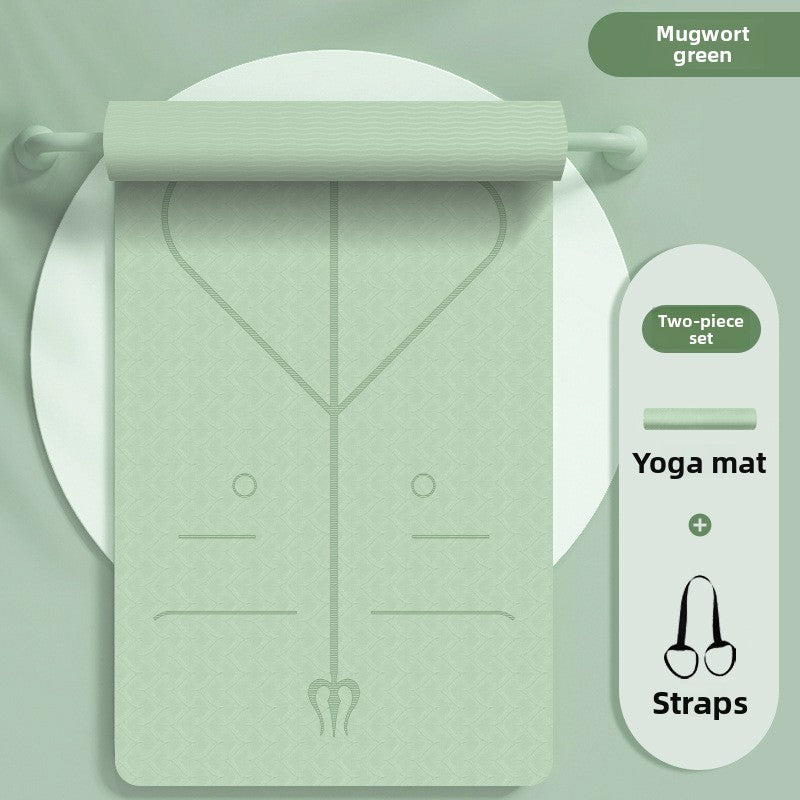 Yoga mat, 15mm thick, anti-slip fitness yoga mat
