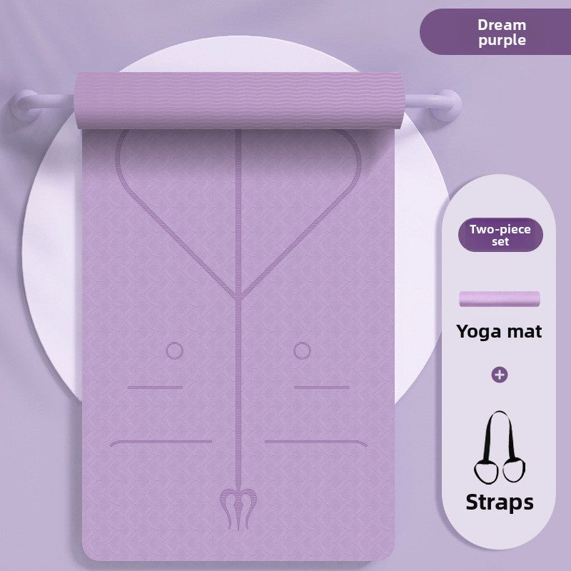 Yoga mat, 15mm thick, anti-slip fitness yoga mat