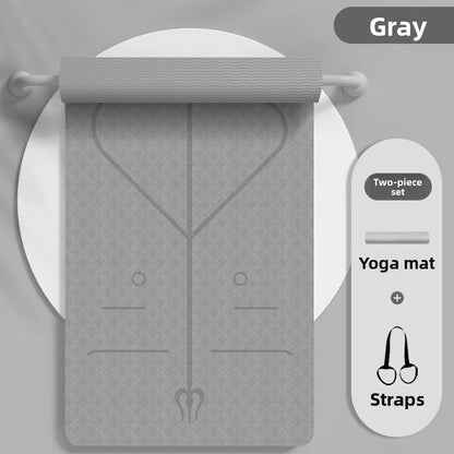 Yoga mat, 15mm thick, anti-slip fitness yoga mat