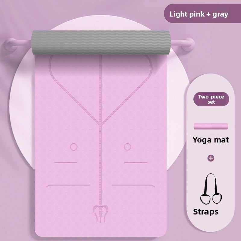 Yoga mat, 15mm thick, anti-slip fitness yoga mat