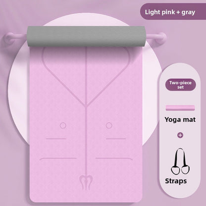 Yoga mat, 15mm thick, anti-slip fitness yoga mat