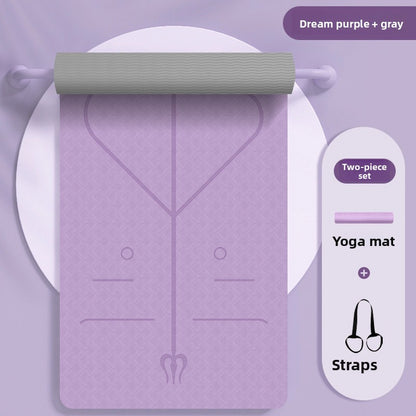 Yoga mat, 15mm thick, anti-slip fitness yoga mat