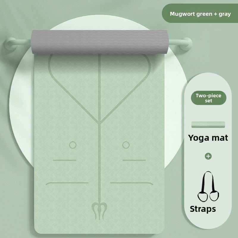 Yoga mat, 15mm thick, anti-slip fitness yoga mat