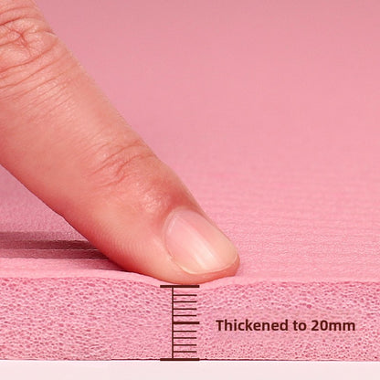 Yoga mat with anti-slip properties, thickened and widened