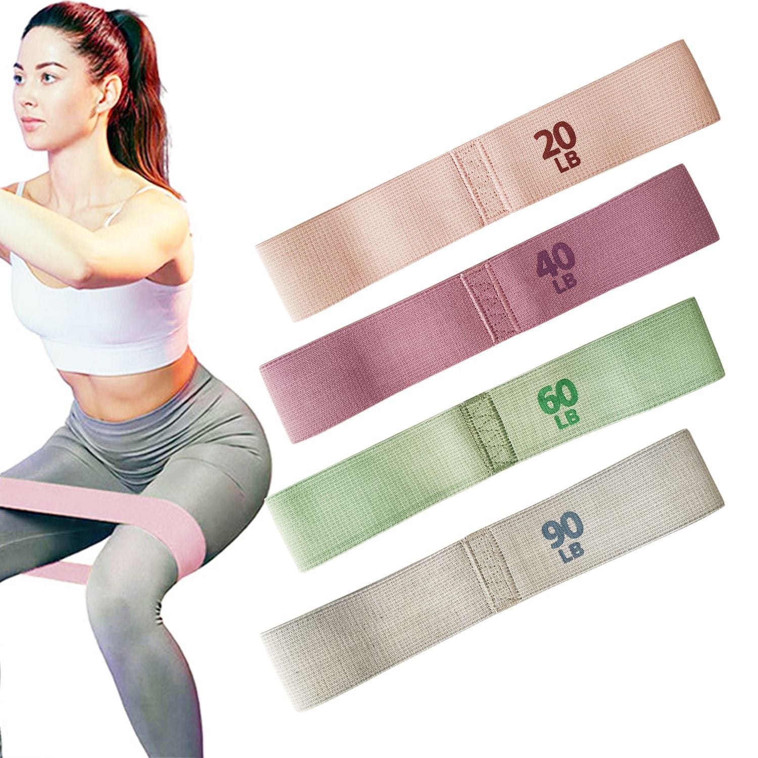 Yoga Resistance Bands for Strength Training and Stretching