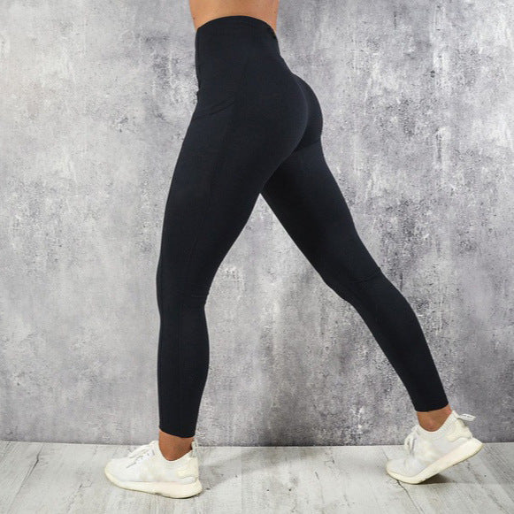 Yoga Running Sports Fitness Pants Side Mobile Phone Pocket Sports Yoga Pants