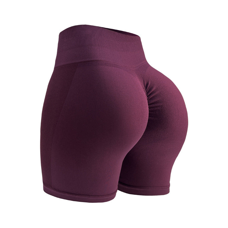yoga shorts Peach Hip lifting tight seamless fitness shorts