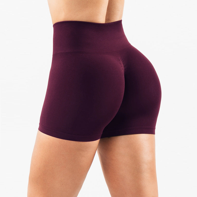 yoga shorts Peach Hip lifting tight seamless fitness shorts