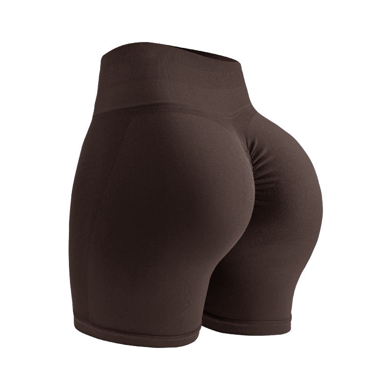yoga shorts Peach Hip lifting tight seamless fitness shorts